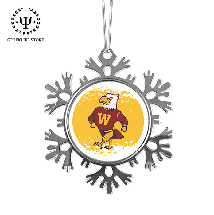 Winthrop University Christmas Ornament - Snowflake Metal