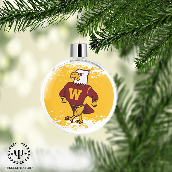 Winthrop University Christmas Ornament Flat Round