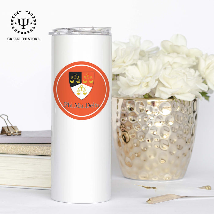 Phi Mu Delta Stainless Steel Skinny Tumbler 20 OZ