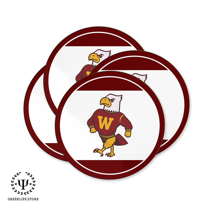 Winthrop University Beverage Coasters Round (Set of 4)
