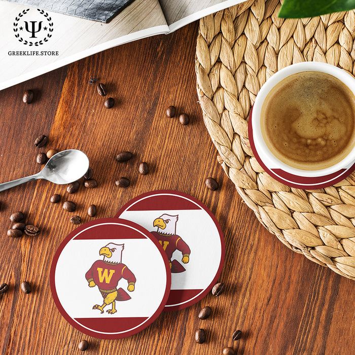 Winthrop University Beverage Coasters Round (Set of 4)
