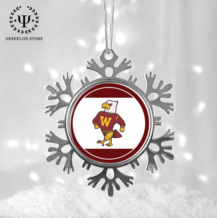 Winthrop University Christmas Ornament - Snowflake Metal