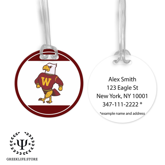 Winthrop University Luggage Bag Tag (round)