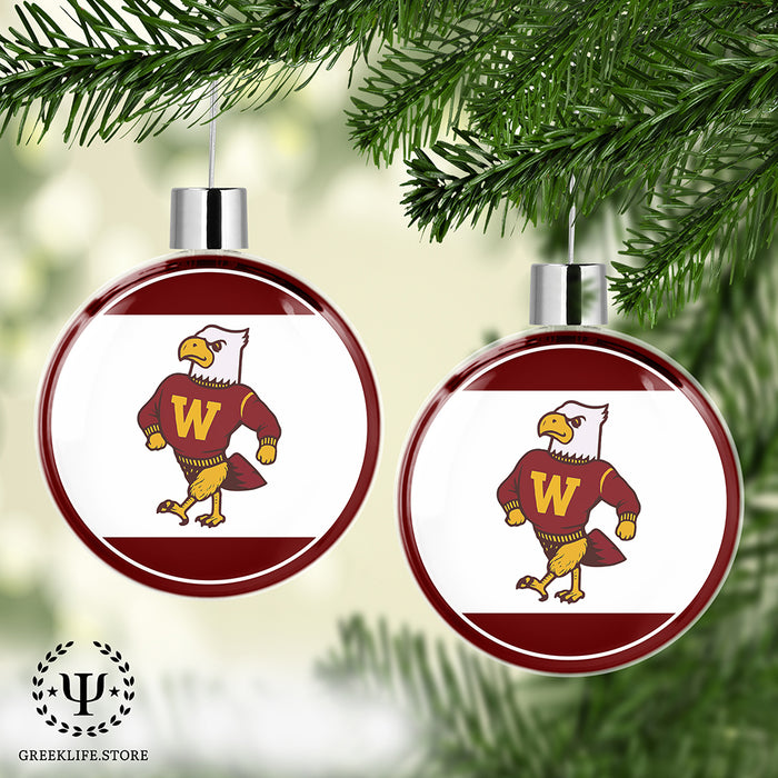 Winthrop University Christmas Ornament Flat Round