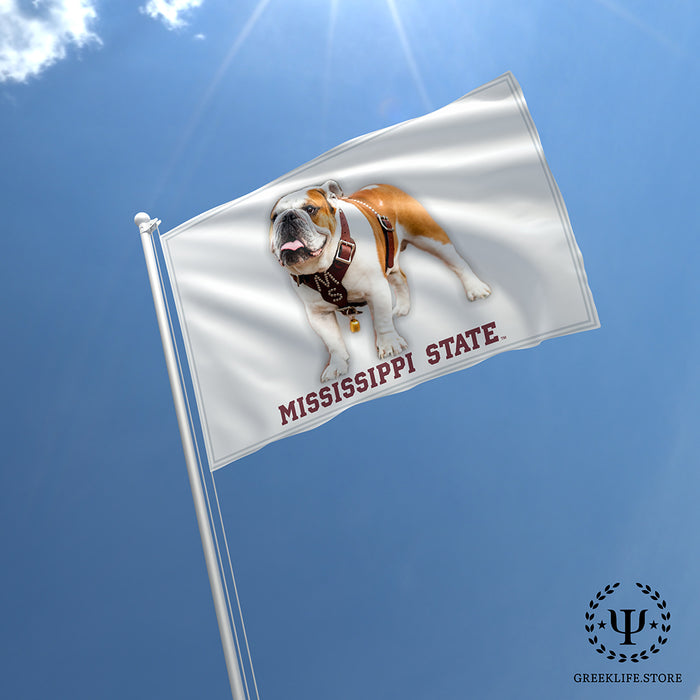 Live Mascot - Dak - Bully XXII - Bulldog - Mississippi State University Flags and Banners