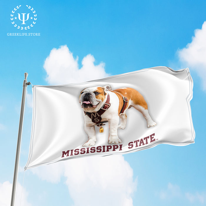 Live Mascot - Dak - Bully XXII - Bulldog - Mississippi State University Flags and Banners