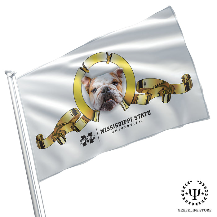 Live Mascot - Dak - Bully XXII - Bulldog - Mississippi State University Flags and Banners