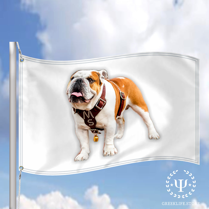 Live Mascot - Dak - Bully XXII - Bulldog - Mississippi State University Flags and Banners