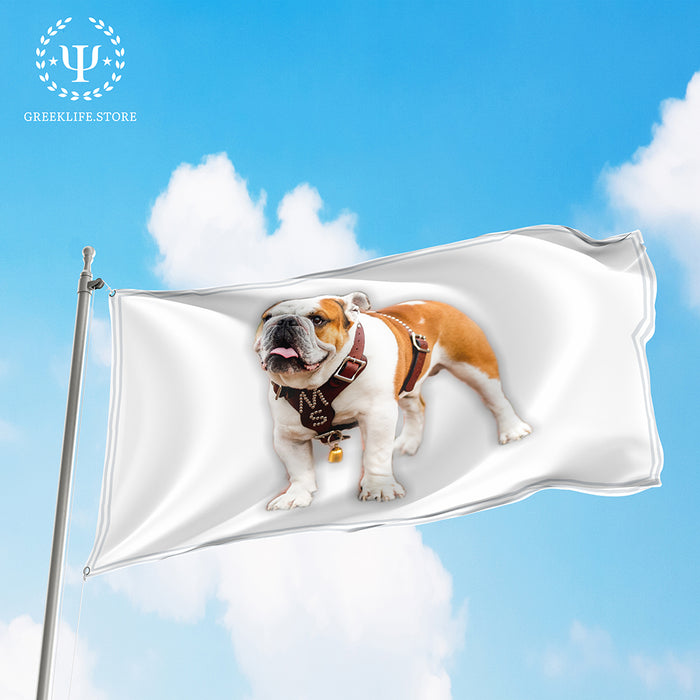 Live Mascot - Dak - Bully XXII - Bulldog - Mississippi State University Flags and Banners