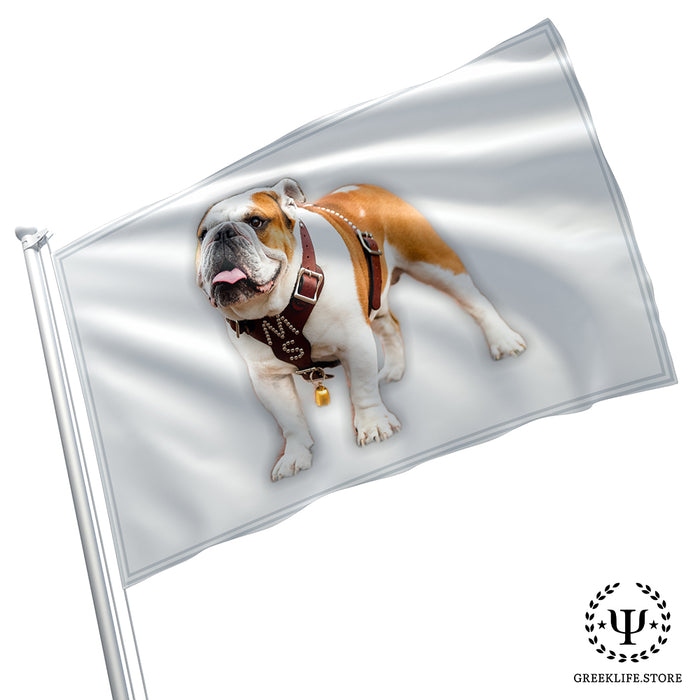 Live Mascot - Dak - Bully XXII - Bulldog - Mississippi State University Flags and Banners