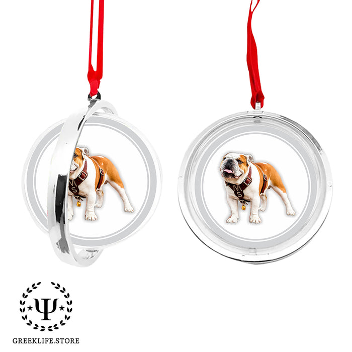 Mississippi State University Christmas Reversible Flat Round Ornament