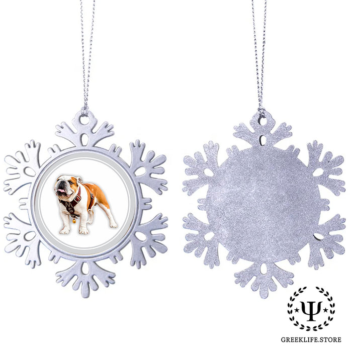 Mississippi State University Christmas Ornament - Snowflake Metal