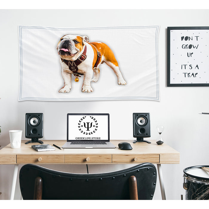 Live Mascot - Dak - Bully XXII - Bulldog - Mississippi State University Flags and Banners
