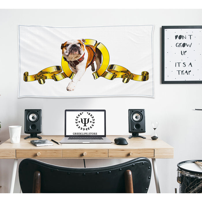Live Mascot - Dak - Bully XXII - Bulldog - Mississippi State University Flags and Banners