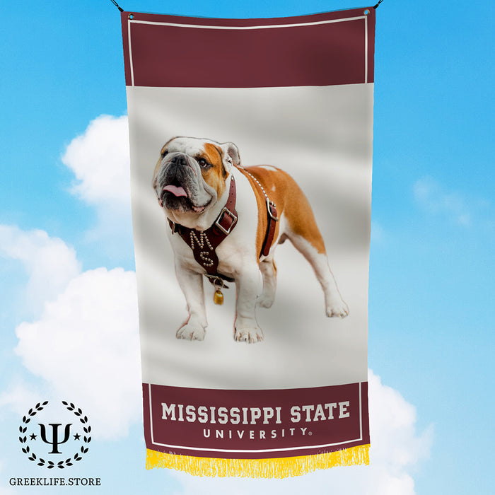 Live Mascot - Dak - Bully XXII - Bulldog - Mississippi State University Flags and Banners