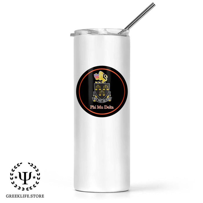 Phi Mu Delta Stainless Steel Skinny Tumbler 20 OZ