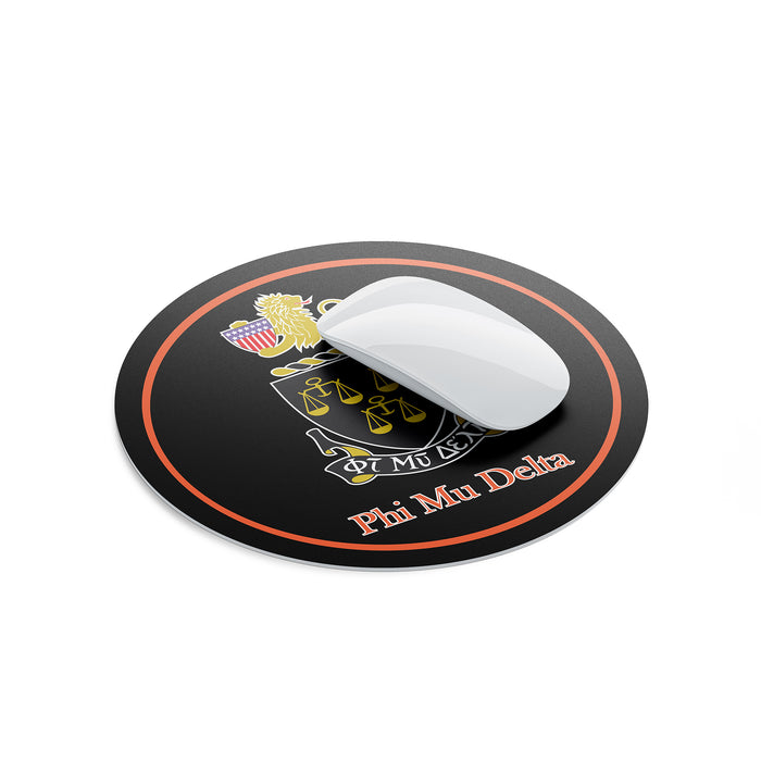 Phi Mu Delta Mouse Pad Round