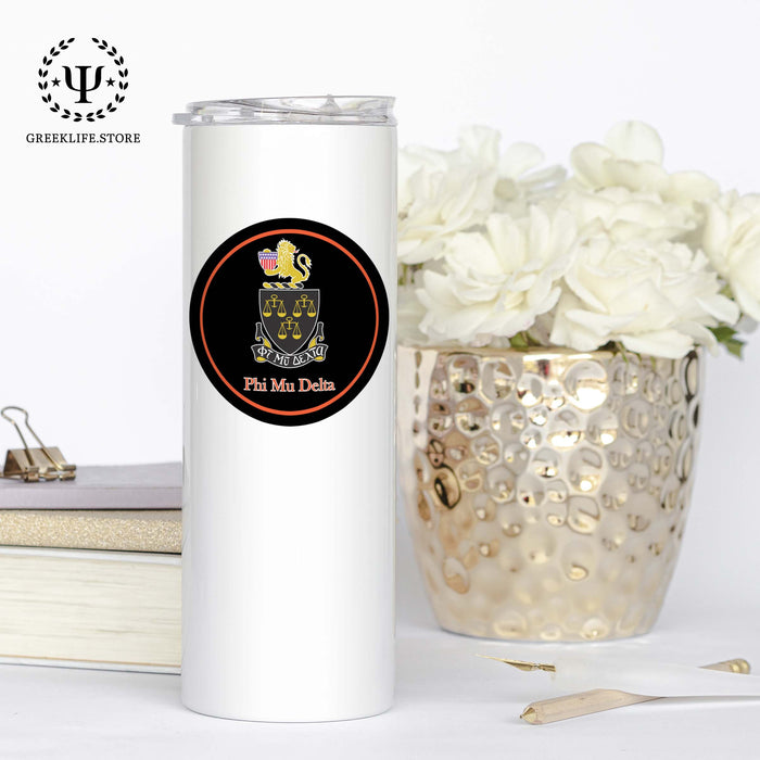 Phi Mu Delta Stainless Steel Skinny Tumbler 20 OZ