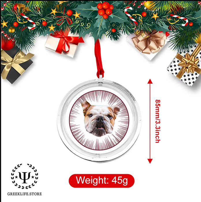 Mississippi State University Christmas Reversible Flat Round Ornament