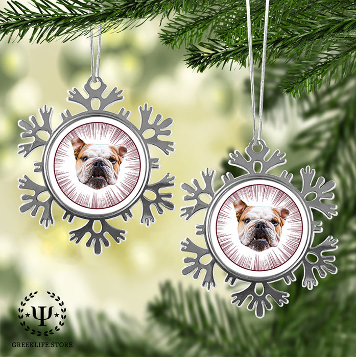 Mississippi State University Christmas Ornament - Snowflake Metal