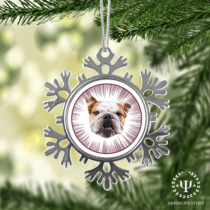 Mississippi State University Christmas Ornament - Snowflake Metal