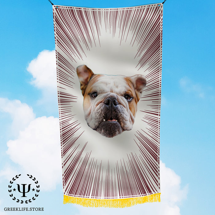 Live Mascot - Dak - Bully XXII - Bulldog - Mississippi State University Flags and Banners