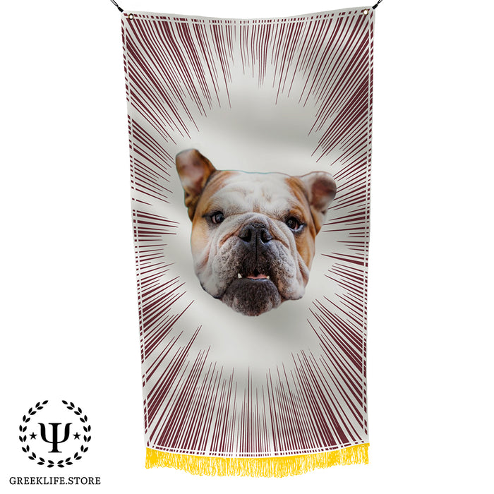 Live Mascot - Dak - Bully XXII - Bulldog - Mississippi State University Flags and Banners