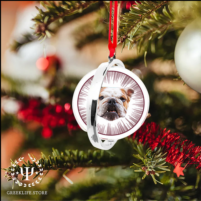 Mississippi State University Christmas Reversible Flat Round Ornament