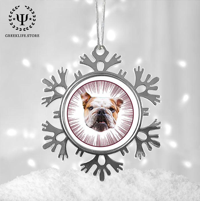 Mississippi State University Christmas Ornament - Snowflake Metal