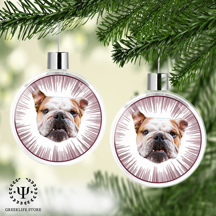 Mississippi State University Christmas Ornament Flat Round