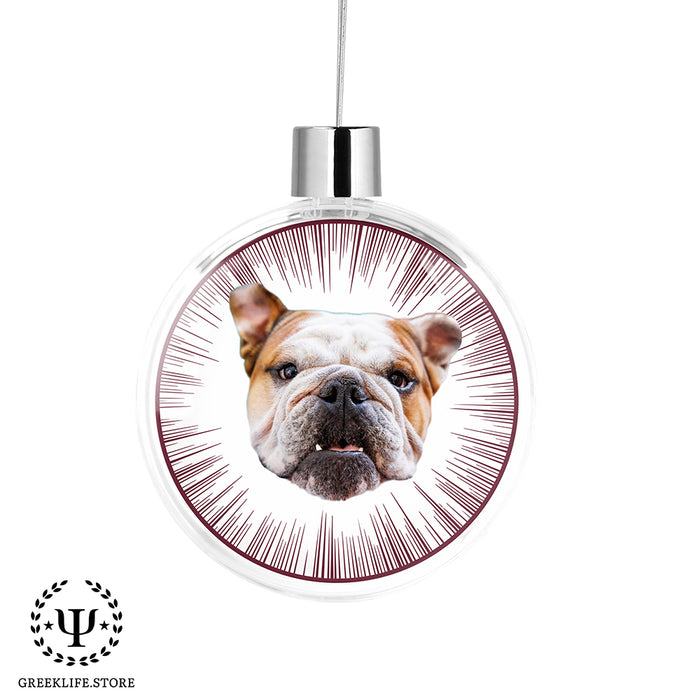 Mississippi State University Christmas Ornament Flat Round