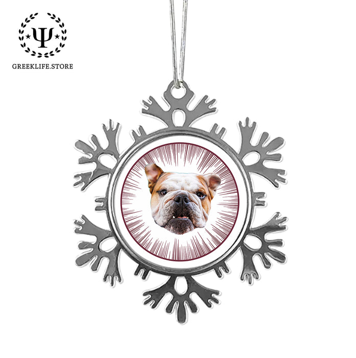 Mississippi State University Christmas Ornament - Snowflake Metal