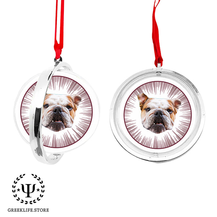 Mississippi State University Christmas Reversible Flat Round Ornament