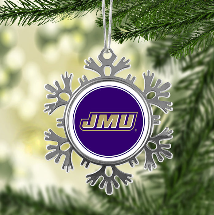 James Madison University Christmas Ornament - Snowflake Metal