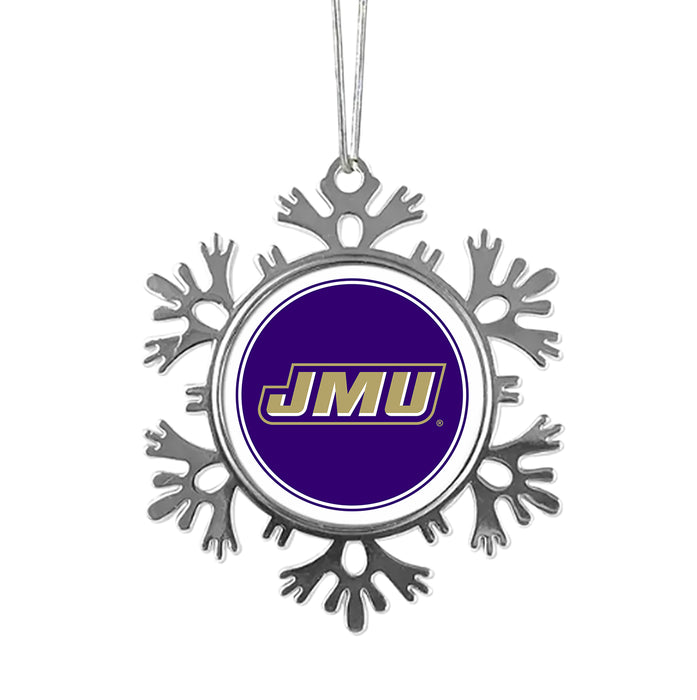 James Madison University Christmas Ornament - Snowflake Metal