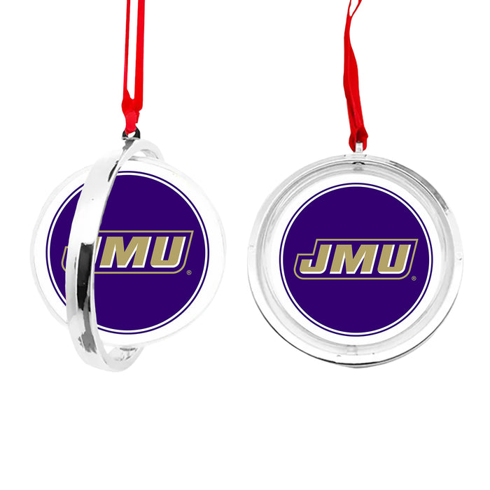 James Madison University Christmas Reversible Flat Round Ornament
