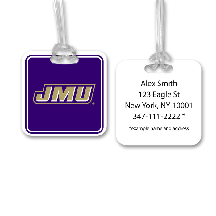 James Madison University Luggage Bag Tag (square)