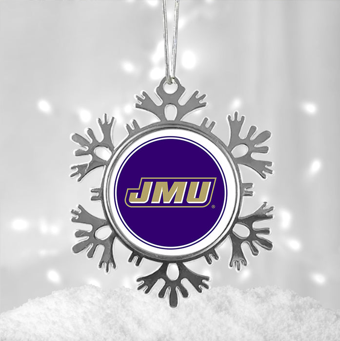 James Madison University Christmas Ornament - Snowflake Metal