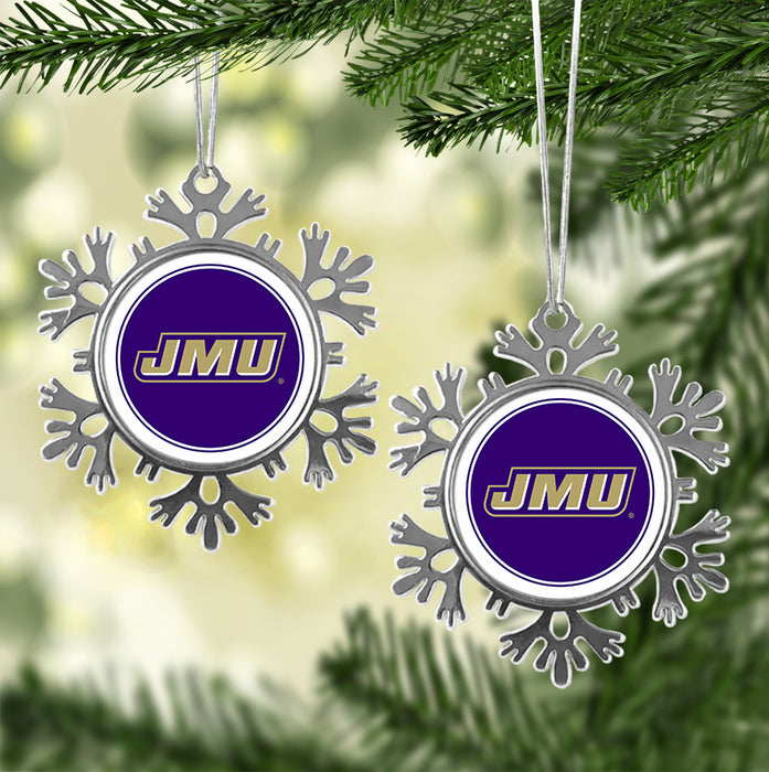 James Madison University Christmas Ornament - Snowflake Metal