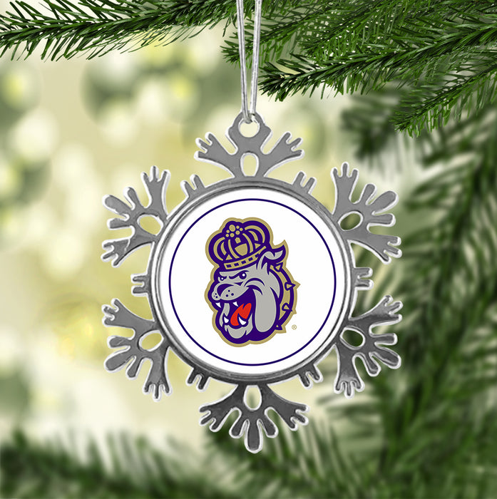 James Madison University Christmas Ornament - Snowflake Metal