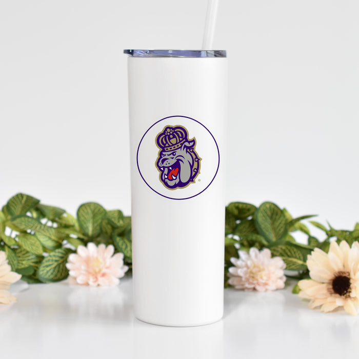 James Madison University Stainless Steel Skinny Tumbler 20 OZ