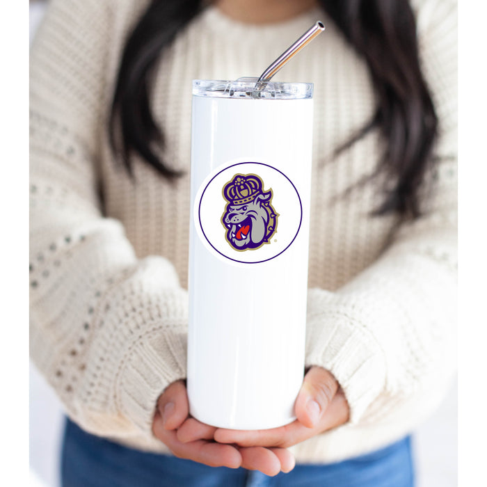 James Madison University Stainless Steel Skinny Tumbler 20 OZ