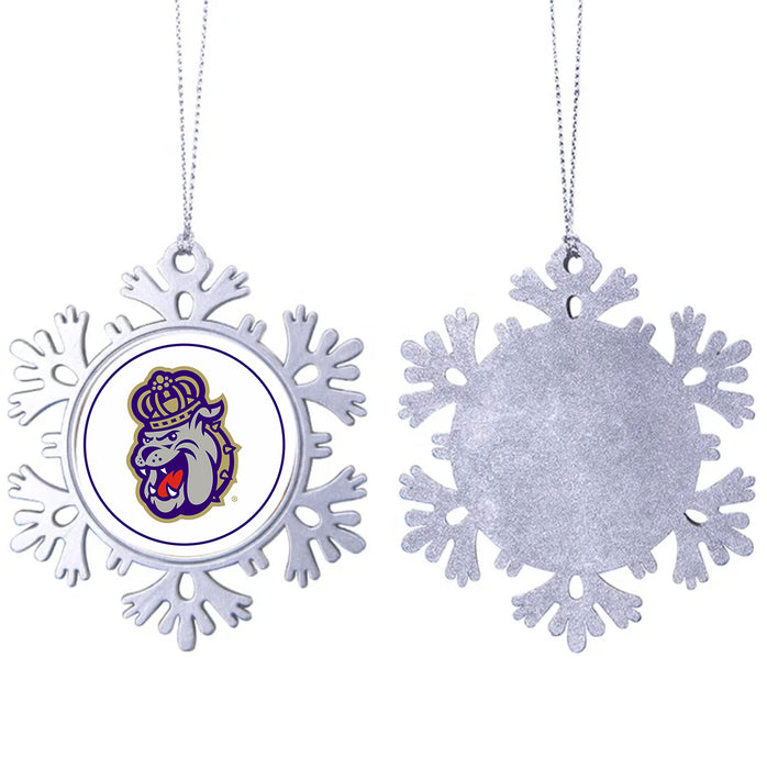 James Madison University Christmas Ornament - Snowflake Metal