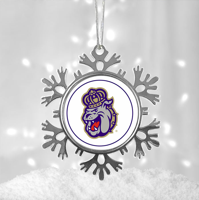 James Madison University Christmas Ornament - Snowflake Metal