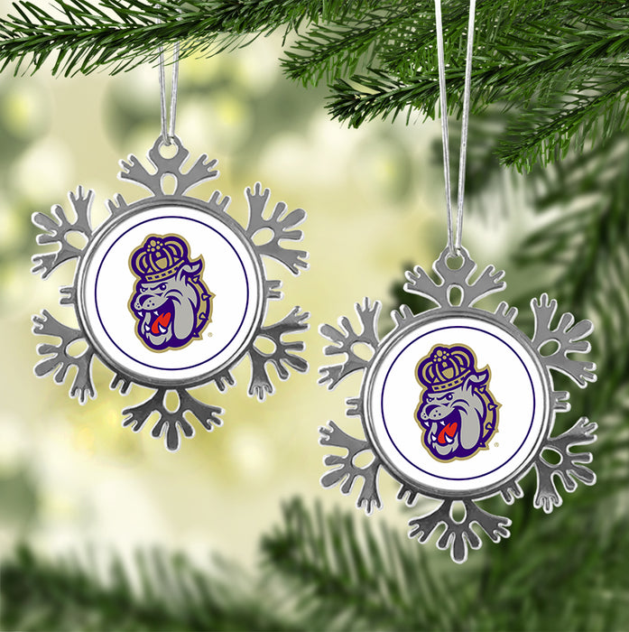 James Madison University Christmas Ornament - Snowflake Metal