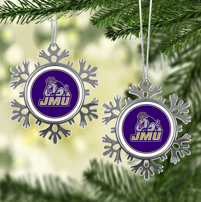 James Madison University Christmas Ornament - Snowflake Metal