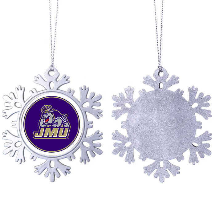 James Madison University Christmas Ornament - Snowflake Metal