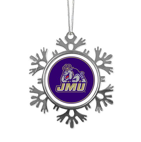 James Madison University Christmas Ornament - Snowflake Metal
