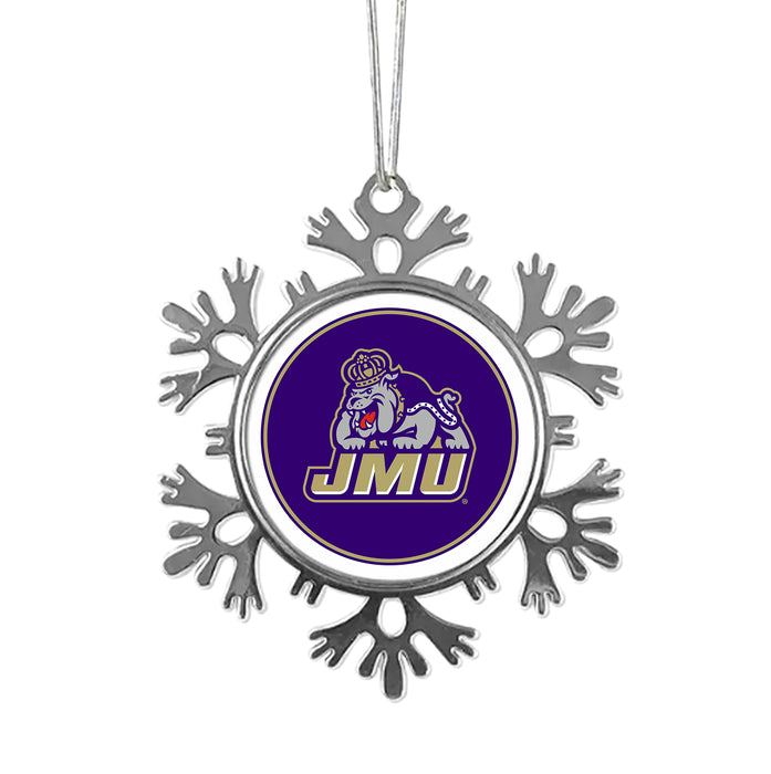 James Madison University Christmas Ornament - Snowflake Metal