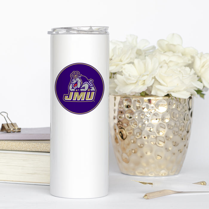 James Madison University Stainless Steel Skinny Tumbler 20 OZ